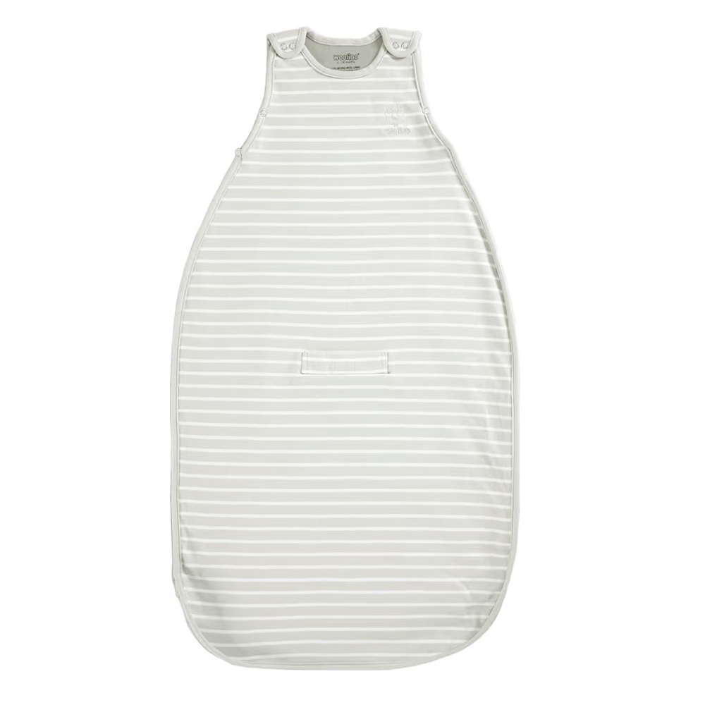 Woolino Gray Striped Baby Sleep Sack